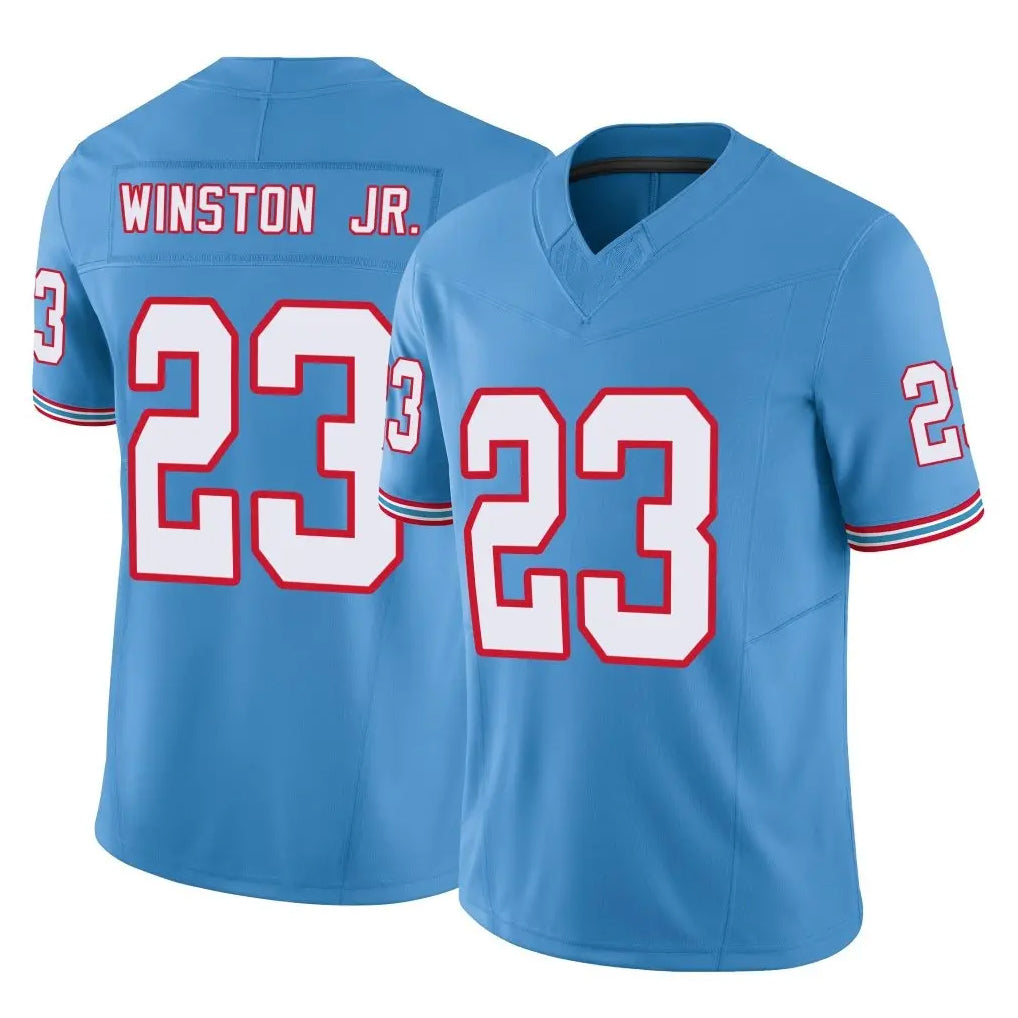 Tlead T.Titans #23 Kevin Winston Jr. Player Light Blue Limited Vapor F.U.S.E. Home Game Stitched Jerseys