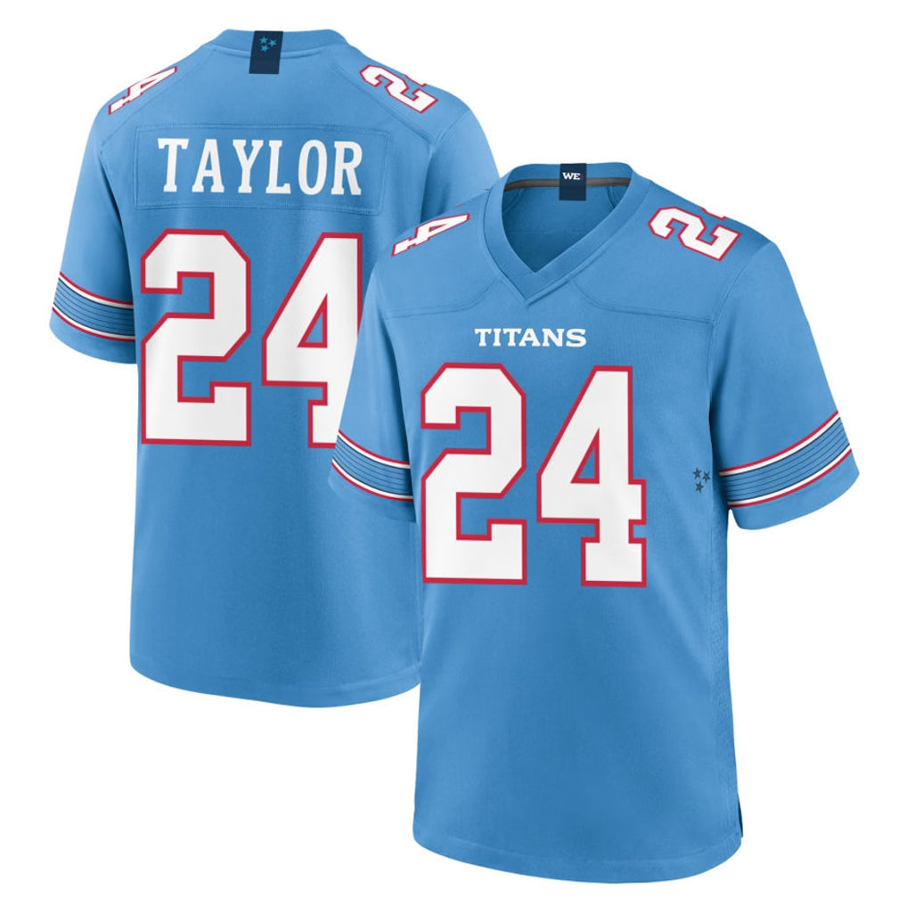 Tlead T.Titans #24 Alontae Taylor Player Light Blue 2026 Game Home Stitched Jerseys