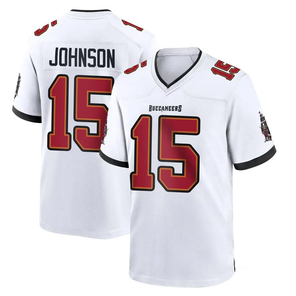 Tlead TB.Buccaneers #15 Tez Johnson Player White Home Game Stitched Jerseys