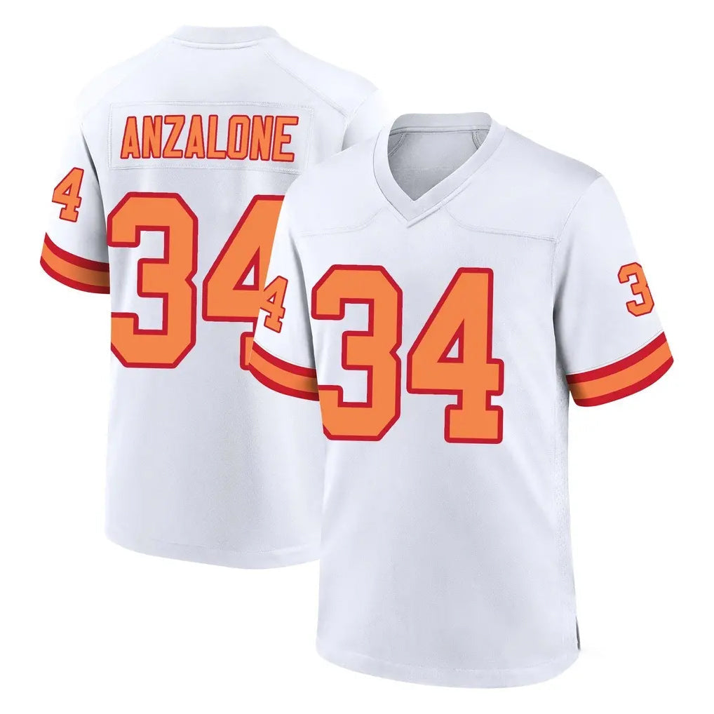 Tlead TB.Buccaneers #34 Alex Anzalone Player White '76 Home Game Stitched Jerseys