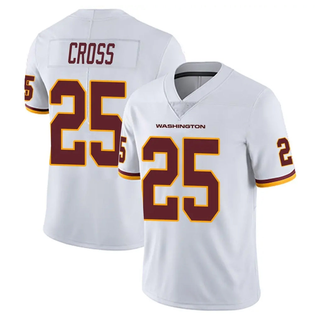 Tlead W.Commanders #25 Nick Cross Player White Limited Vapor Untouchable Home Game Stitched Jerseys
