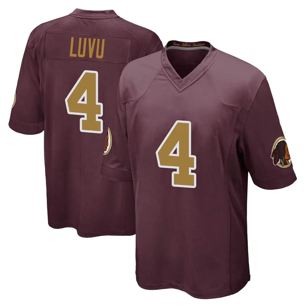 Tlead W.Commanders #4 Frankie Luvu Player Burgundy Alternate Home Game Stitched Jerseys