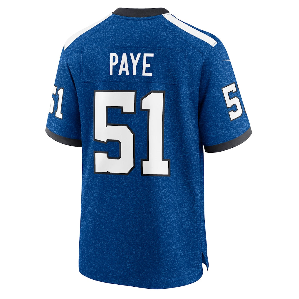 Tlead IN.Colts #51 Kwity Paye Blue Alternate Game Jersey