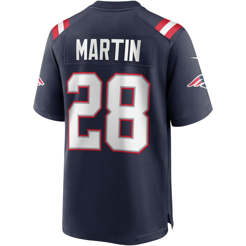 Tlead NE.Patriots #28 Curtis Martin Navy Game Retired Player Jersey