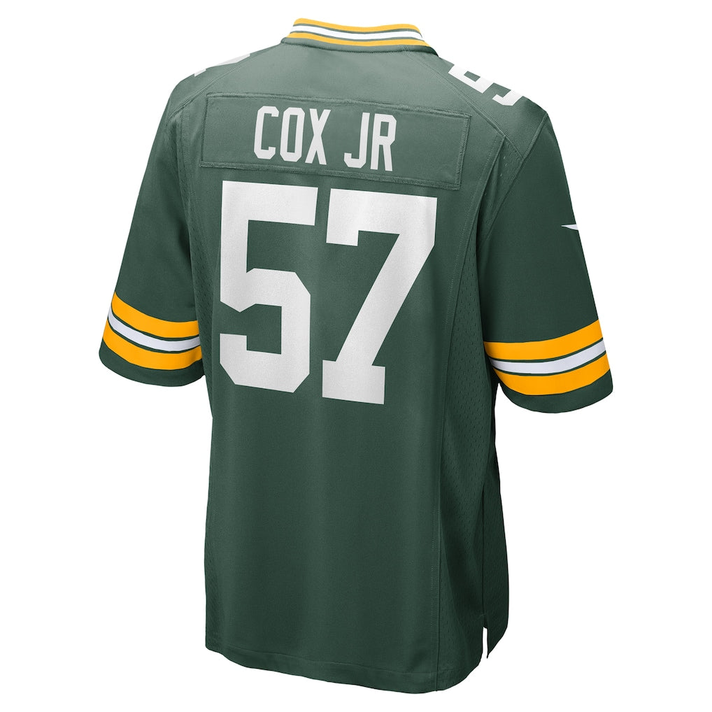 Tlead GB.Packers #57 Brenton Cox Jr. Green Game Jersey