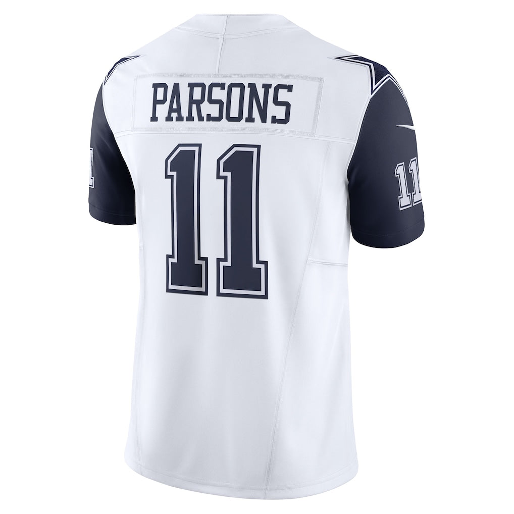 Tlead D.Cowboys #11 Micah Parsons White Alternate Vapor F.U.S.E. Limited Jersey