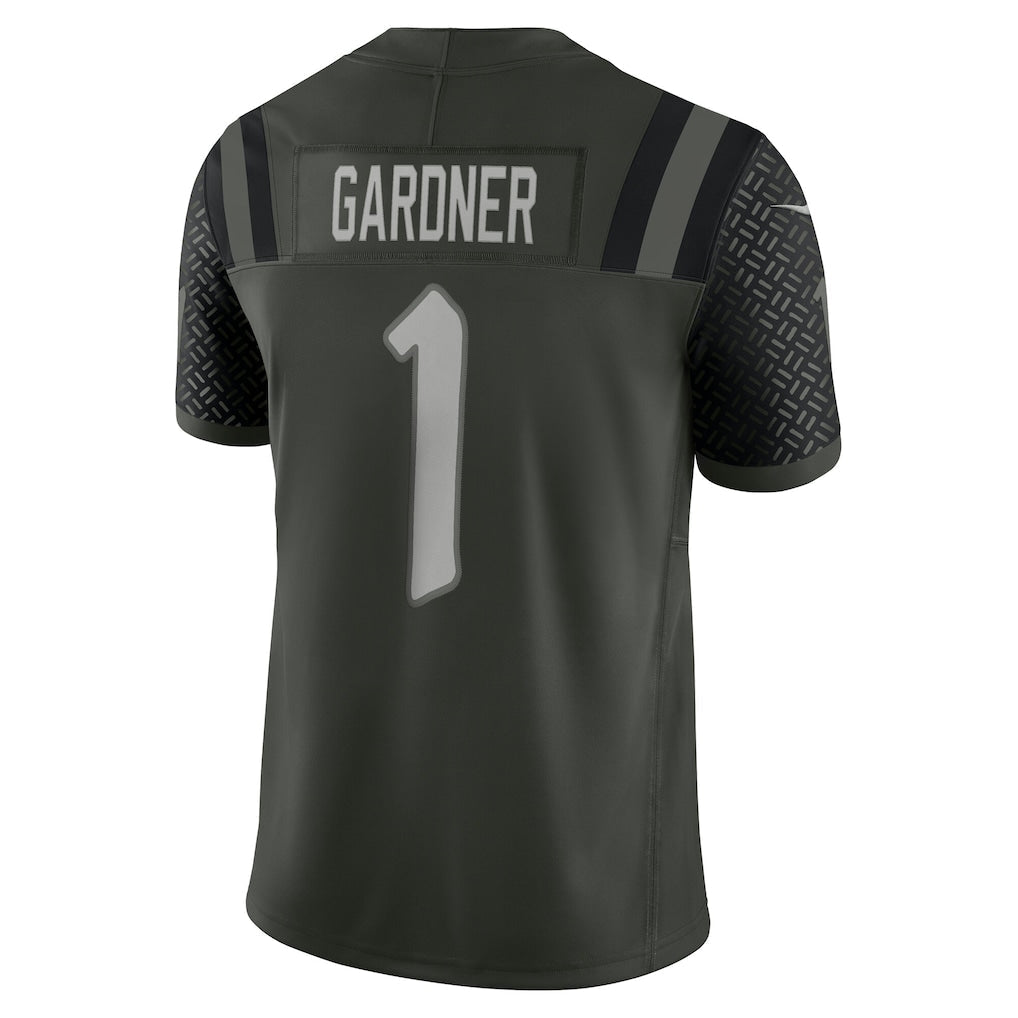 Tlead NY.Jets #1 Ahmad Sauce Gardner Gotham Green 2025 Rivalries Collection Limited Jersey