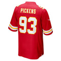 Tlead KC.Chiefs #93 Zacch Pickens Red Team Game Jersey