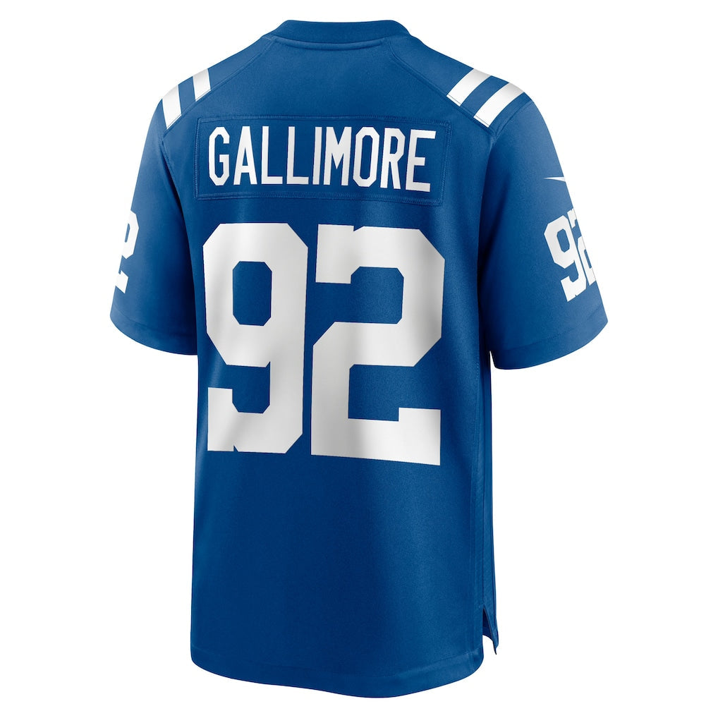 Tlead IN.Colts #92 Neville Gallimore Royal Team Game Jersey
