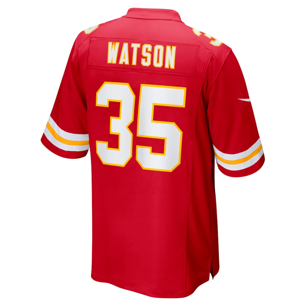 Tlead KC.Chiefs #35 Jaylen Watson Red Game Player Jersey