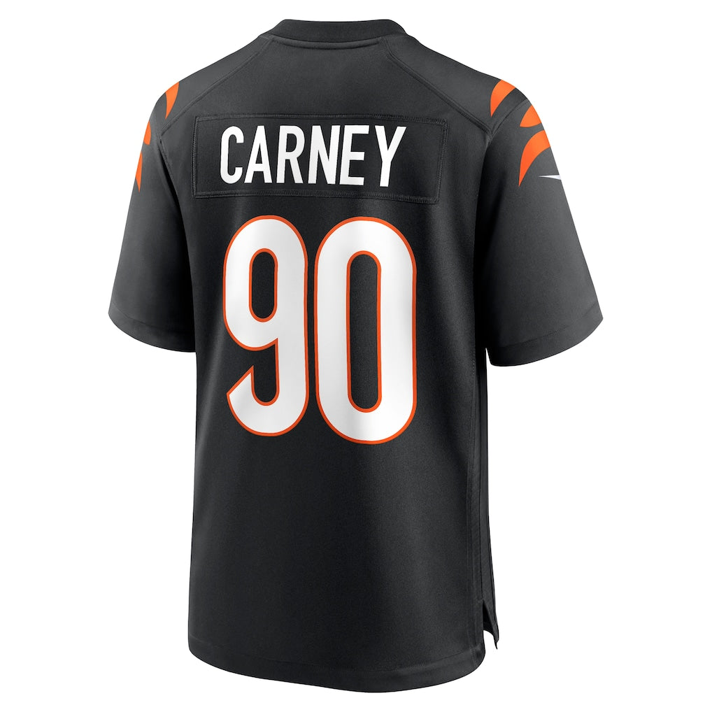 Tlead C.Bengals #90 Owen Carney Black Home Game Player Jersey