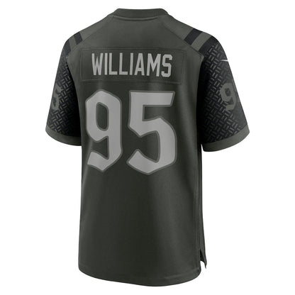 Tlead NY.Jets #95 Quinnen Williams Gotham Green 2025 Rivalries Collection Game Jersey