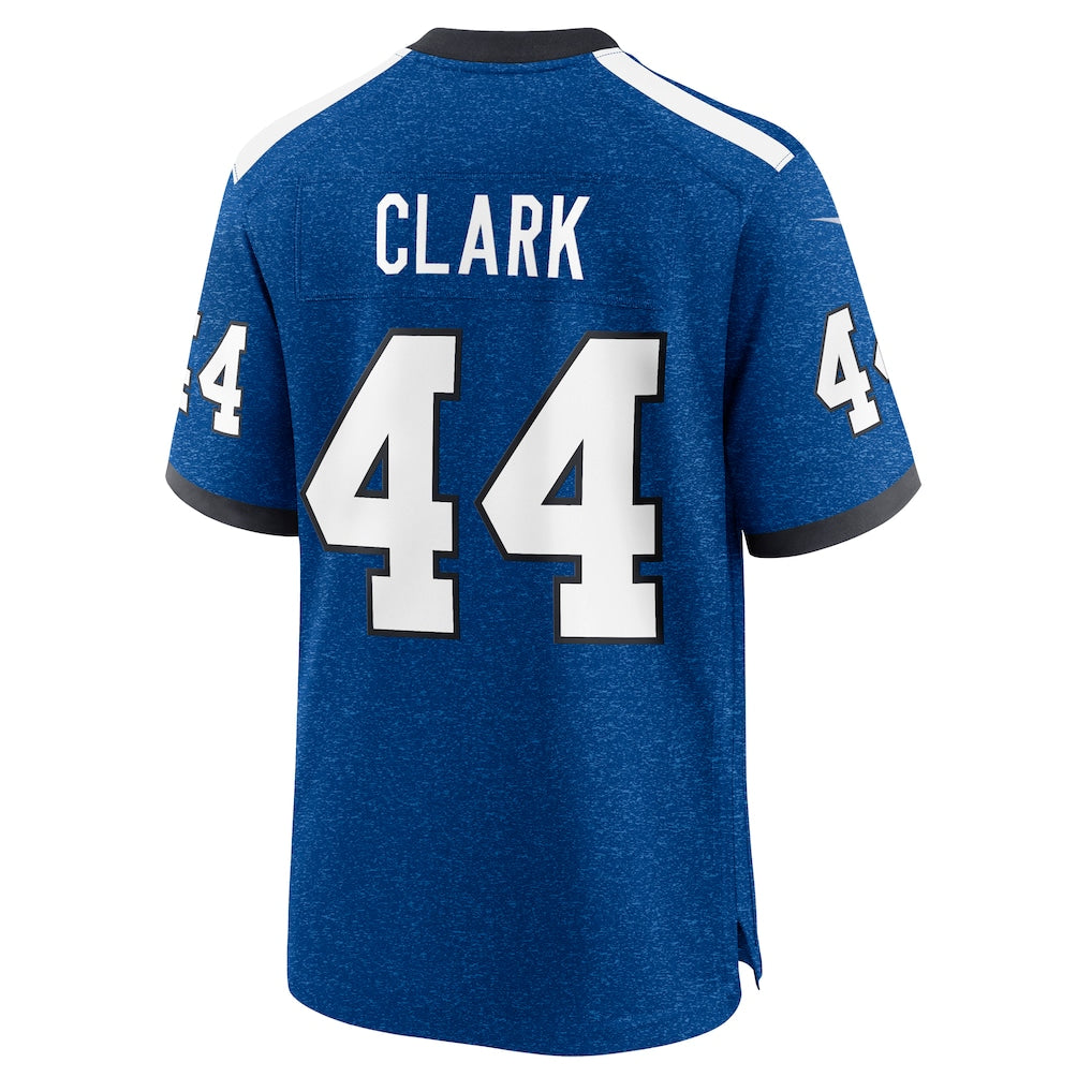 Tlead IN.Colts #44 Dallas Clark Blue Retired Player Alternate Game Jersey