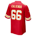 Tlead KC.Chiefs #66 Mike Caliendo Red Game Player Jersey