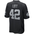 Tlead LV.Raiders #42 Ronnie Lott Black Game Retired Player Jersey