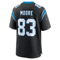 Tlead C.Panthers #83 David Moore Black Game Jersey