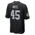 Tlead LV.Raiders #45 Devin White Black Team Game Jersey