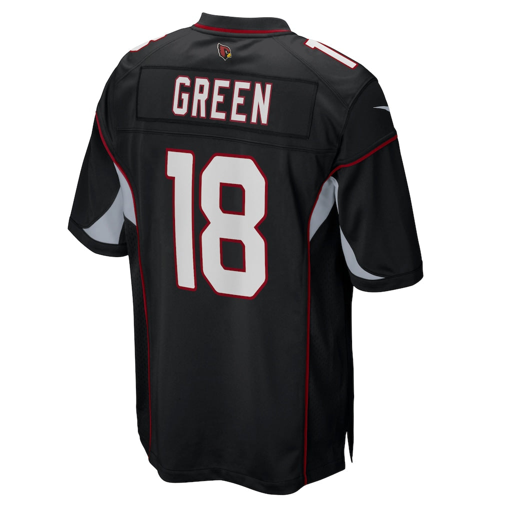 Tlead A.Cardinals #18 A.J. Green Black Game Jersey