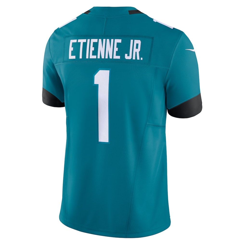 Tlead J.Jaguars #1 Travis Etienne Jr Teal Vapor F.U.S.E. Limited Jersey