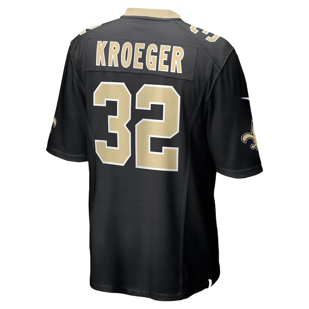 Tlead NO.Saints #32 Kai Kroeger Black Team Game Jersey