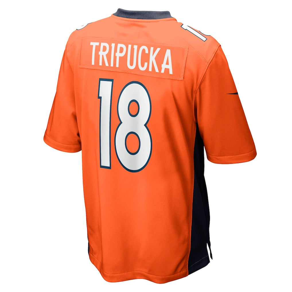 Tlead D.Broncos #18 Frank Tripucka Orange Retired Player Jersey