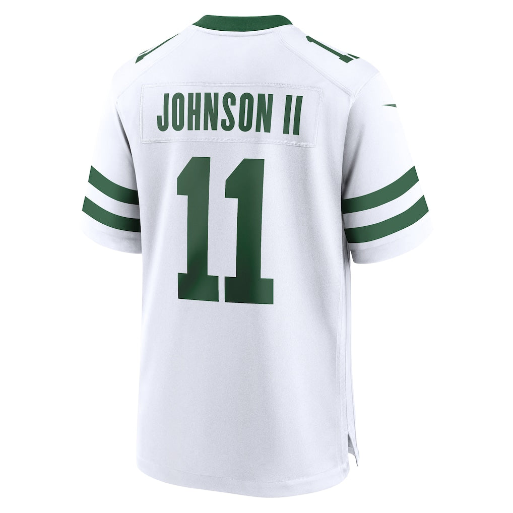 Tlead NY.Jets #11 Jermaine Johnson II Legacy White Game Jersey