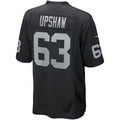 Tlead LV.Raiders #63 Gene Upshaw Black Game Retired Player Jersey