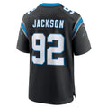 Tlead C.Panthers #92 Cam Jackson Black Team Game Jersey