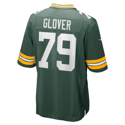 Tlead GB.Packers #79 Travis Glover Green Game Jersey