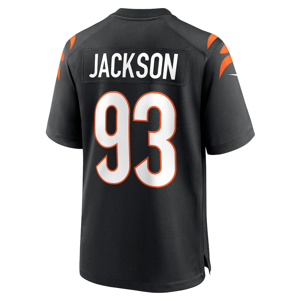 Tlead C.Bengals #93 McKinnley Jackson Black Game Jersey