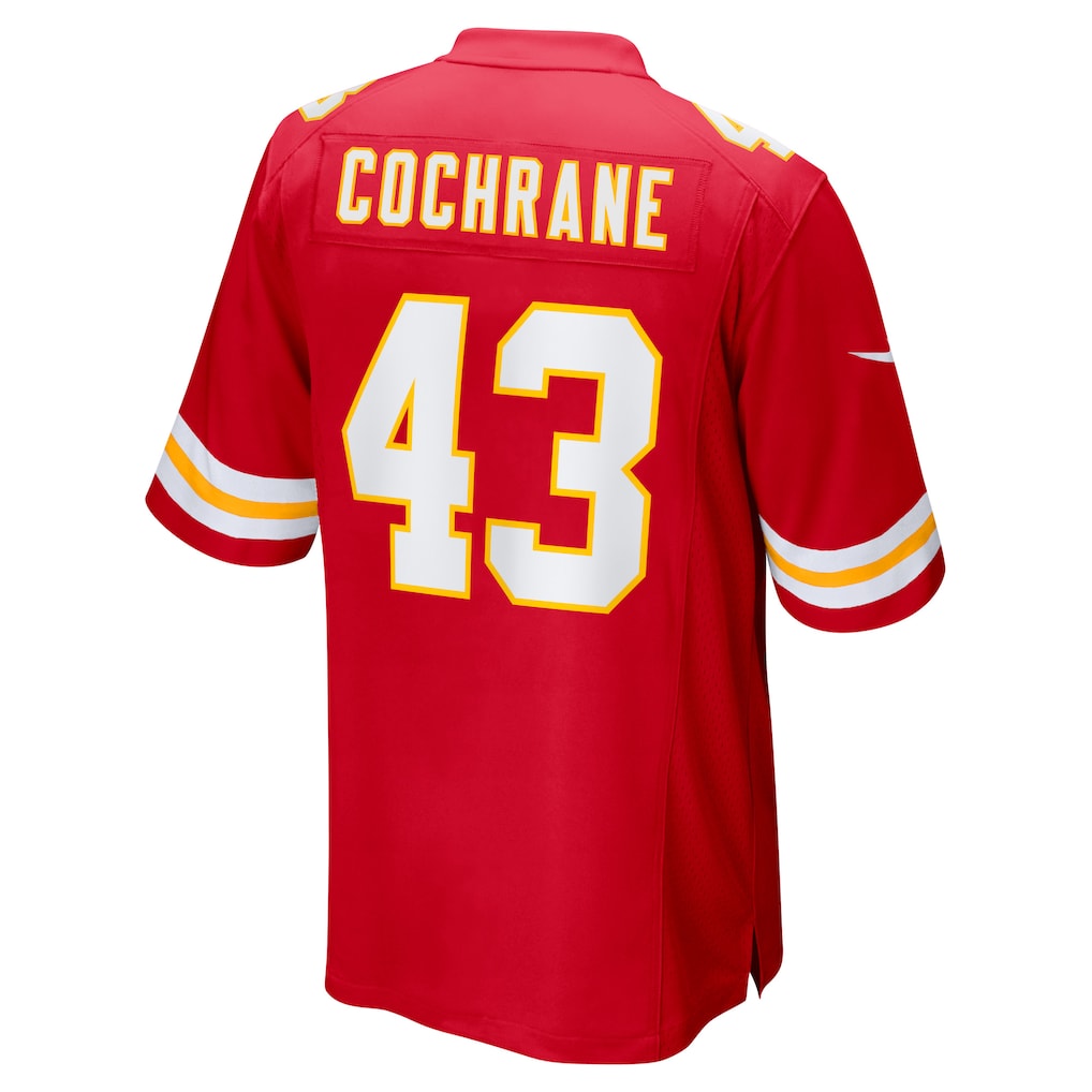 Tlead KC.Chiefs #43 Jack Cochrane Red Game Player Jersey