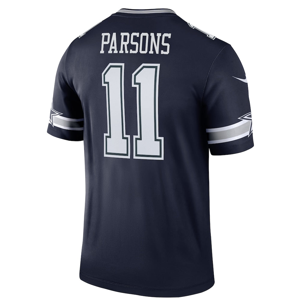 Tlead D.Cowboys #11 Micah Parsons Navy Legend Player Performance Top Jersey