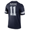 Tlead D.Cowboys #11 Micah Parsons Navy Legend Player Performance Top Jersey