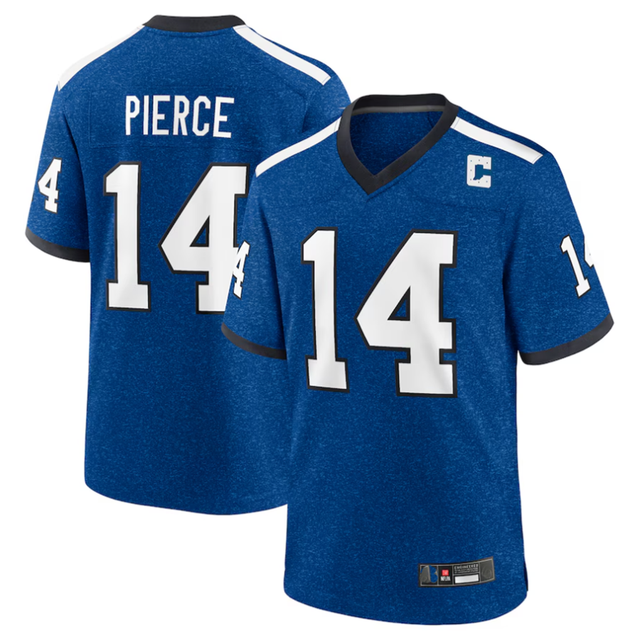 Tlead #14 Alec Pierce Player IN.Colts Indiana Nights Alternate Game Stitched Jerseys - Royal