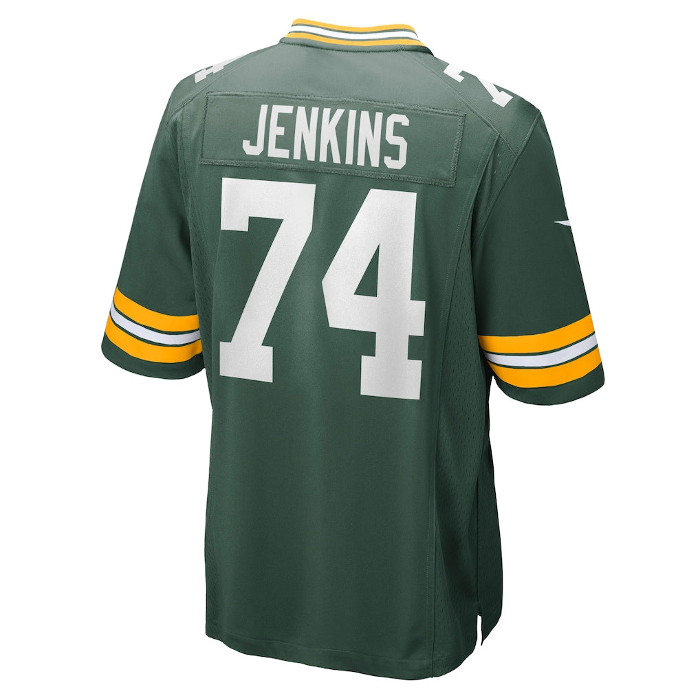 Tlead GB.Packers #74 Elgton Jenkins Green Game Jersey