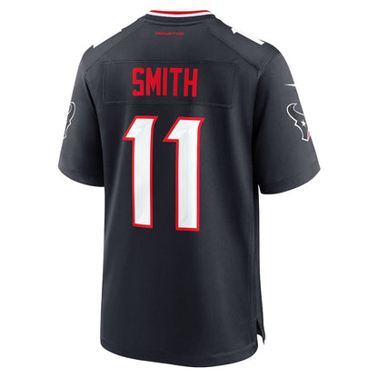 Tlead H.Texans #11 Tremon Smith Navy Team Game Jersey