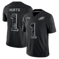 Tlead P.Eagles #1 Jalen Hurts Player Black Limited 2026 Salute to Service Home Game Stitched Jerseys