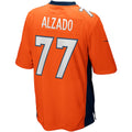 Tlead D.Broncos #77 Lyle Alzado Orange Game Retired Player Jersey