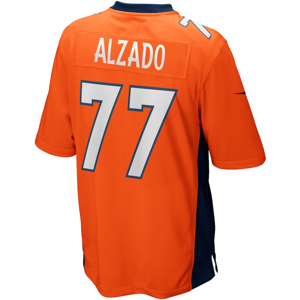 Tlead D.Broncos #77 Lyle Alzado Orange Game Retired Player Jersey