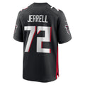 Tlead A.Falcons #72 Michael Jerrell Black Team Game Jersey