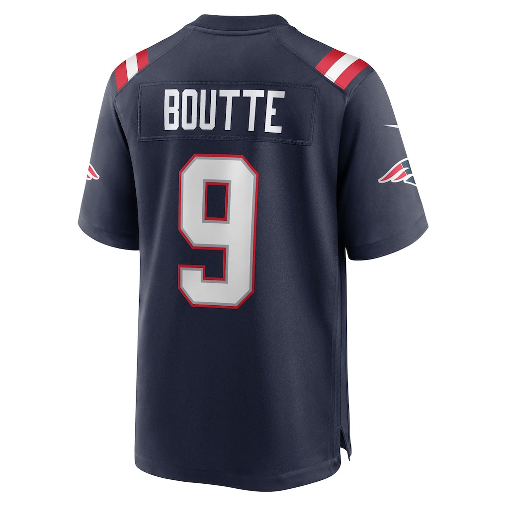 Tlead NE.Patriots #9 Kayshon Boutte Navy Game Jersey