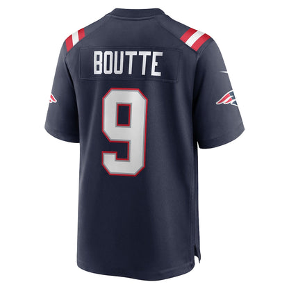 Tlead NE.Patriots #9 Kayshon Boutte Navy Game Jersey