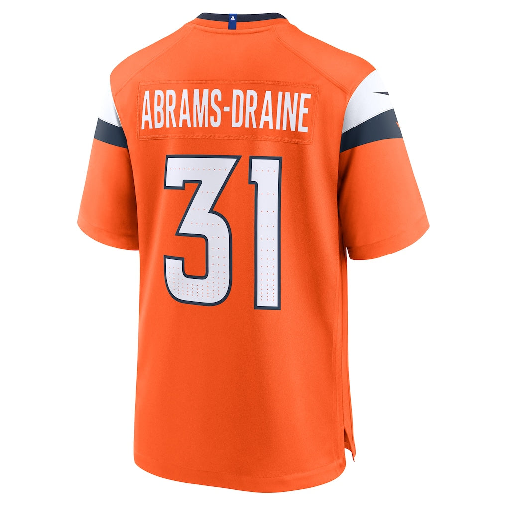 Tlead D.Broncos #31 Kris Abrams-Draine Orange Team Game Jersey