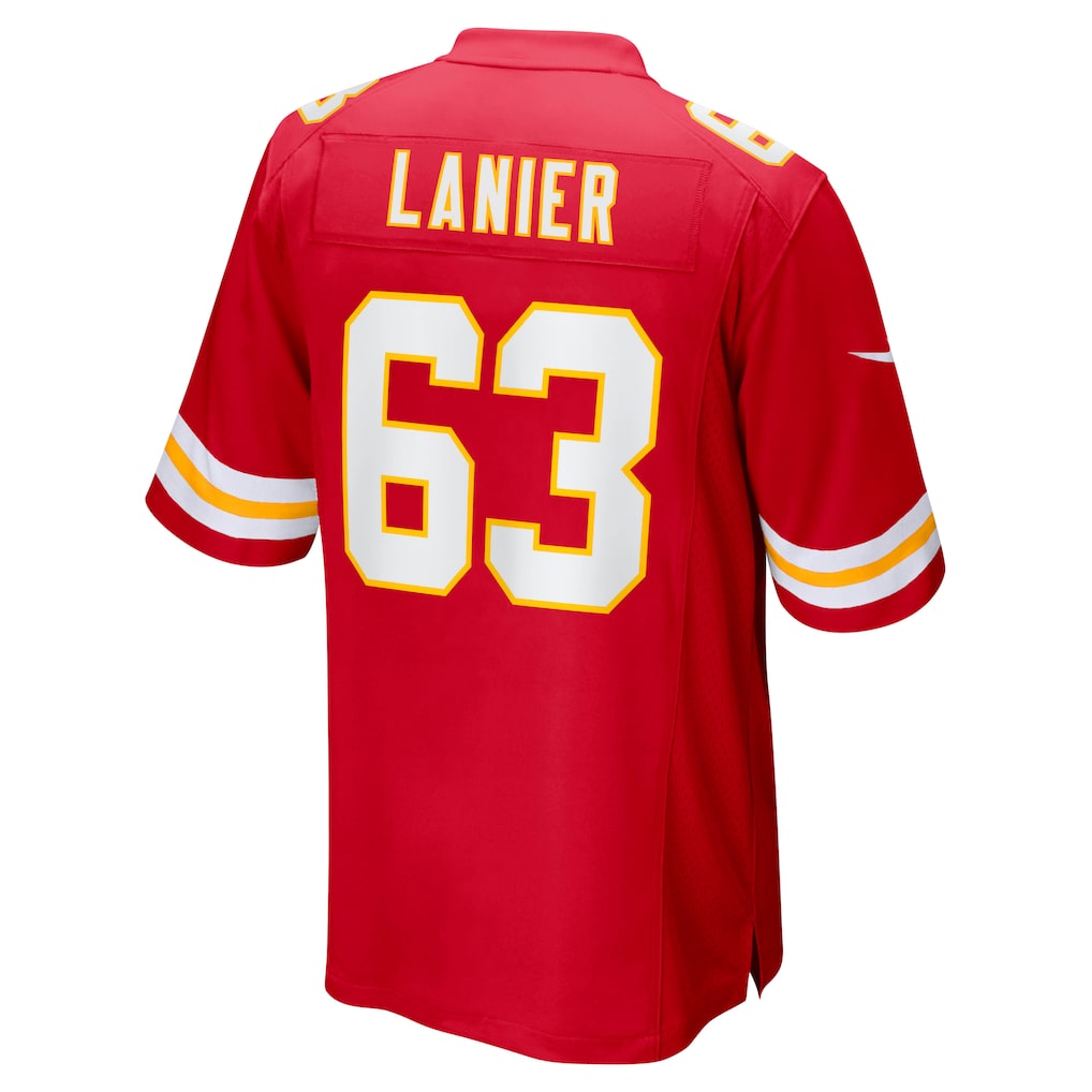 Tlead KC.Chiefs #63 Willie Lanier Red Retired Player Jersey