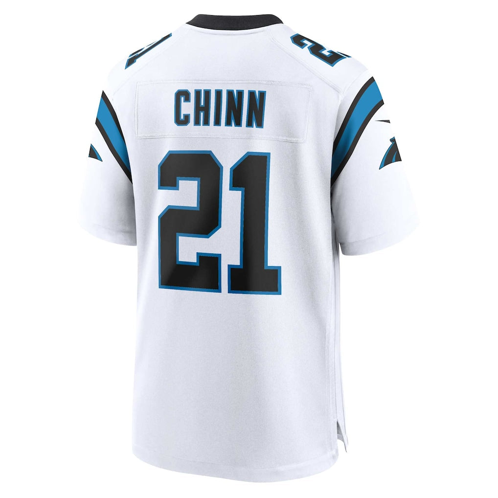 Tlead C.Panthers #21 Jeremy Chinn White Game Jersey