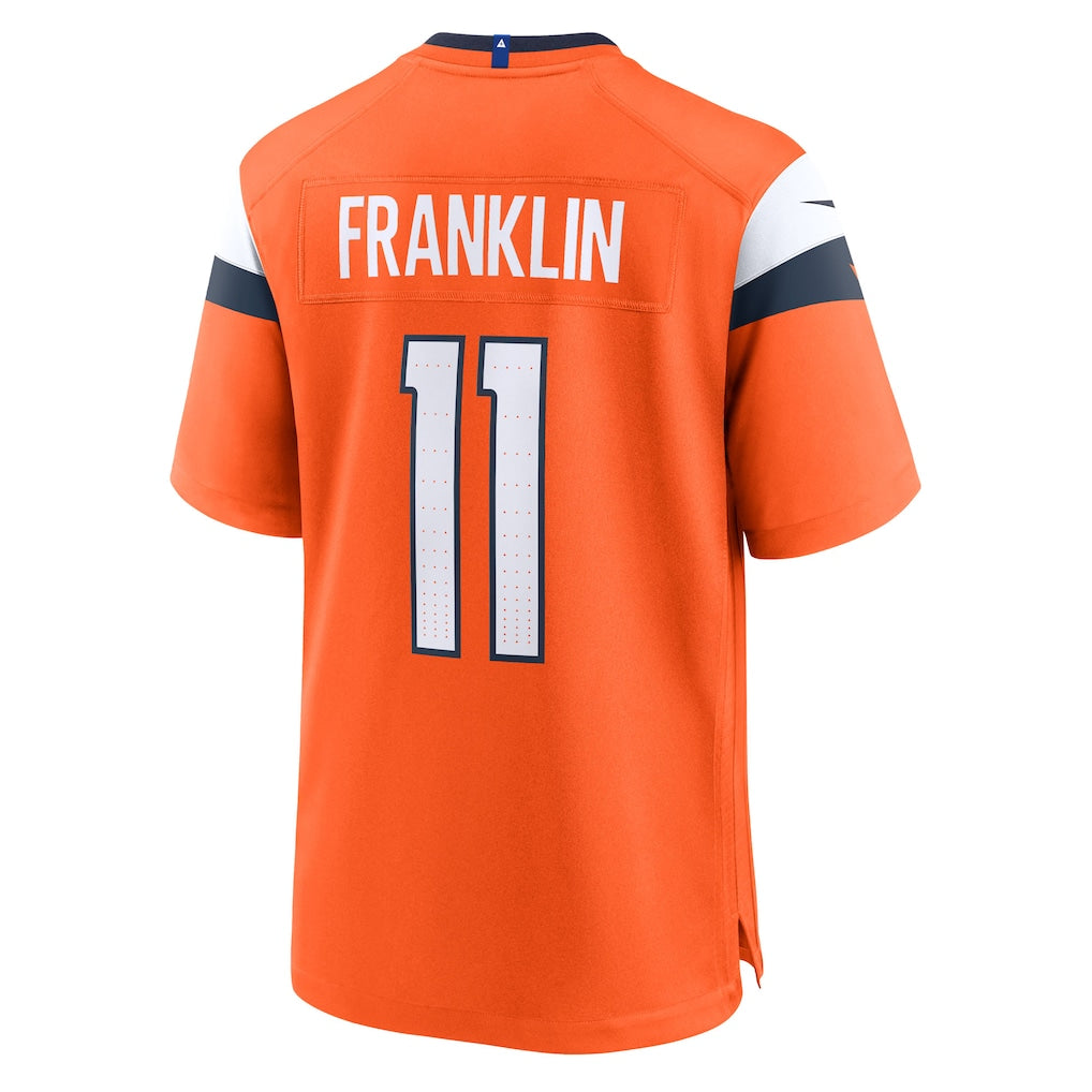Tlead D.Broncos #11 Troy Franklin Orange Team Game Jersey