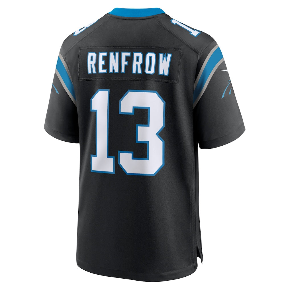 Tlead C.Panthers #13 Hunter Renfrow Black Team Game Jersey