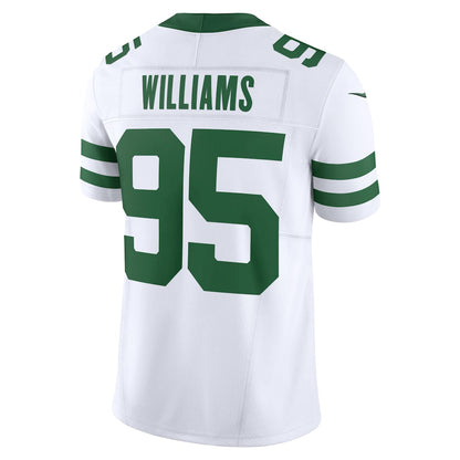 Tlead NY.Jets #95 Quinnen Williams Legacy White Vapor F.U.S.E. Limited Jersey