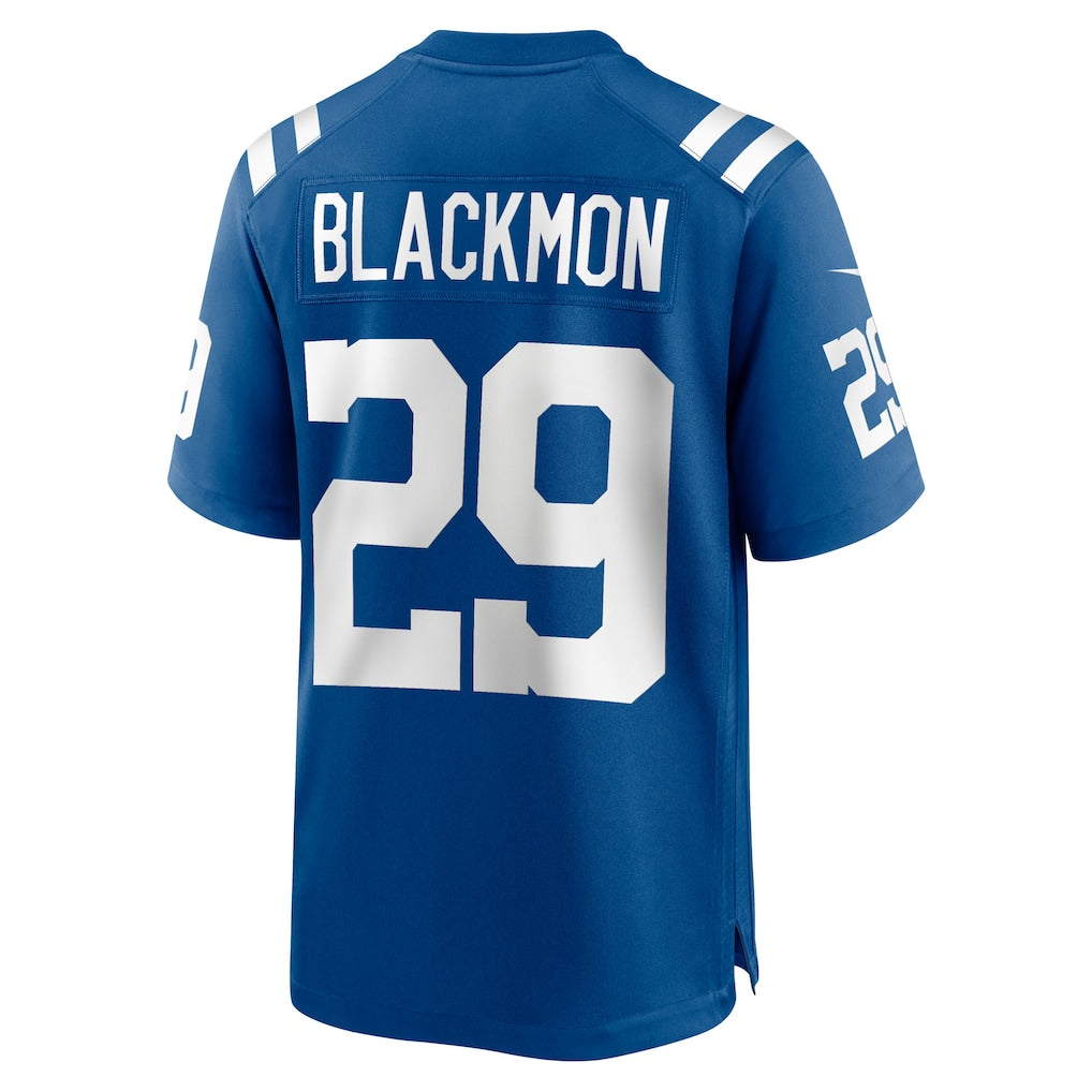Tlead IN.Colts #29 Mekhi Blackmon Royal Team Game Jersey