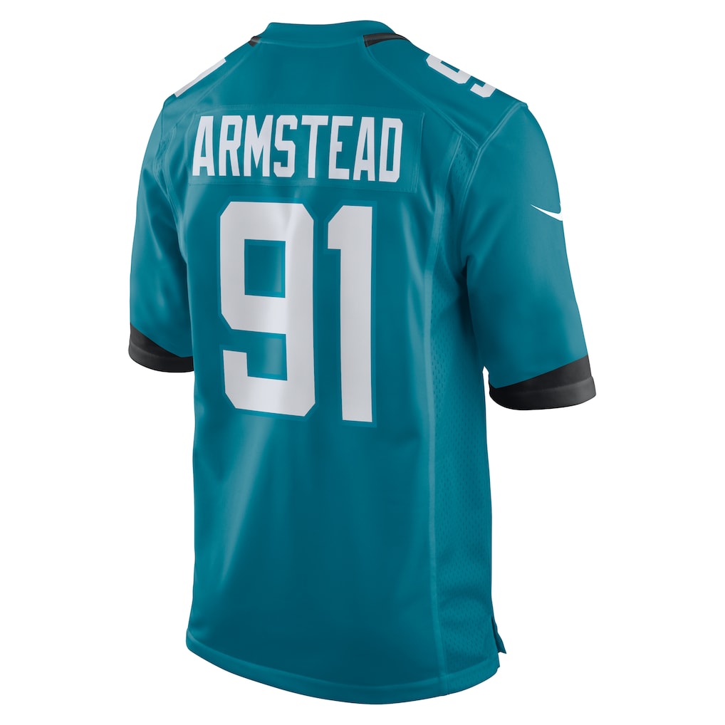 Tlead J.Jaguars #91 Arik Armstead Teal Team Game Jersey